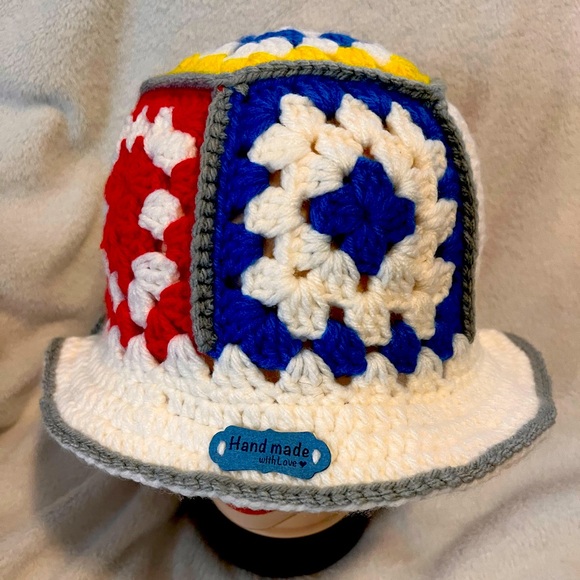 Monica’s Crochet Accessories - UNISEX Handmade Crochet Retro Style Bucket Hat